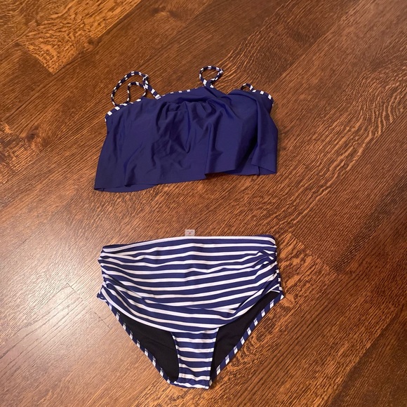Other - Navy Striped Bikini